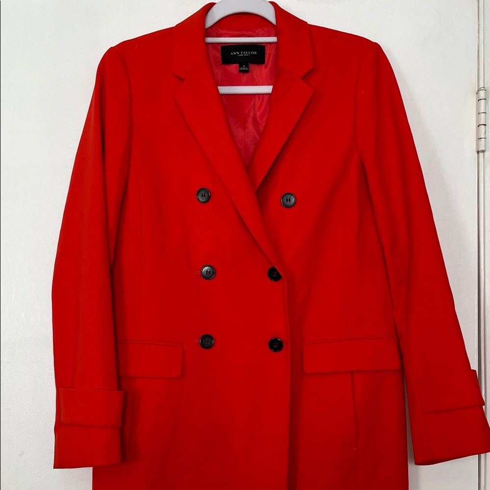 Ann Taylor Women's Vibrant Red Blazer